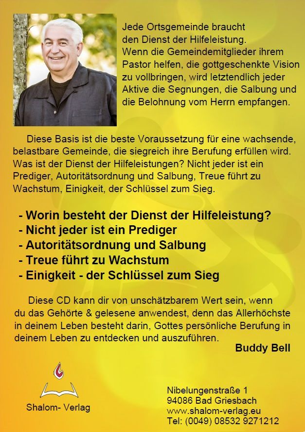 Hörbücher Deutsch - Buddy Bell: Der Segen der Hilfeleistung (1 CD)